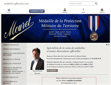 Tablet Screenshot of medailles-officielles.com
